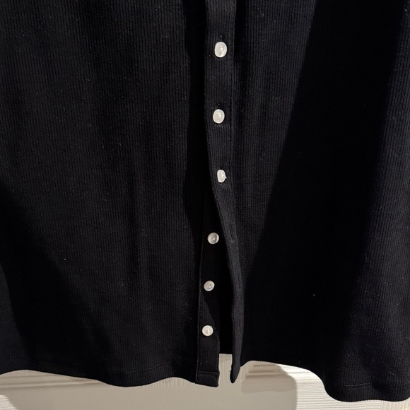 Abercrombie & Fitch Black Button-Front Tank Top - Picture 4 of 4